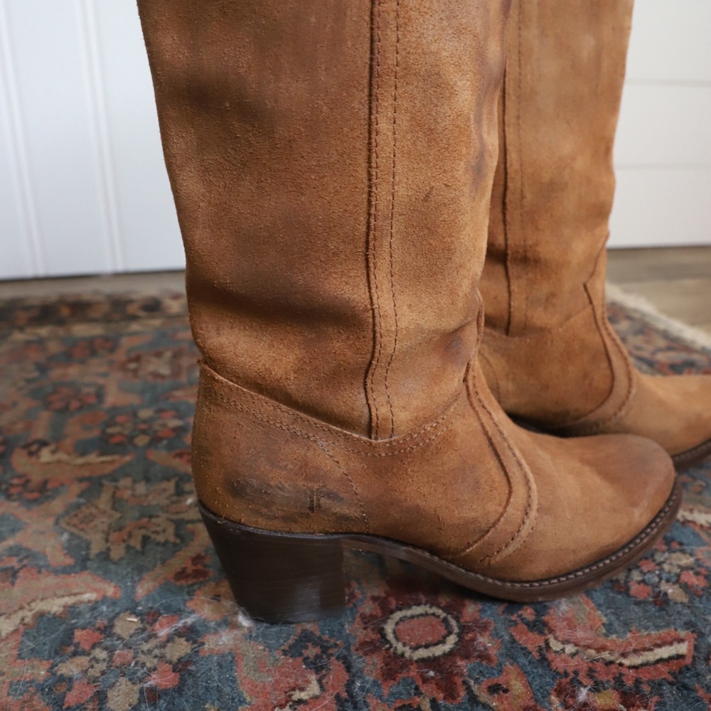 Frye Jane Oiled Suede boots size 8.5 - Picture 2 of 5